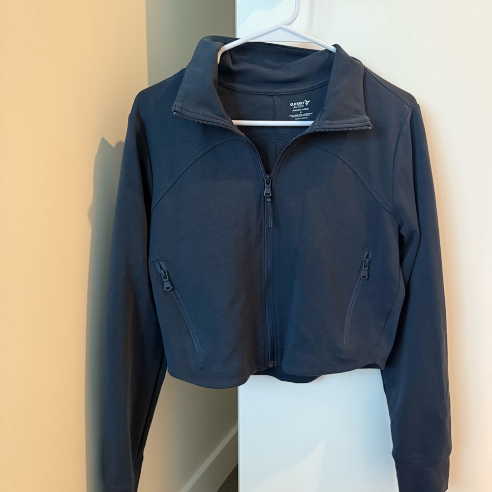 Old Navy Active Navy Workout Zip Up